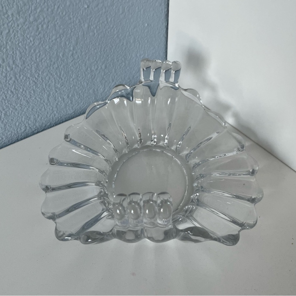 Heisay Vintage Crystolite Handled Snack / Trinket Dish 1937-1957 - Picture 2 of 6